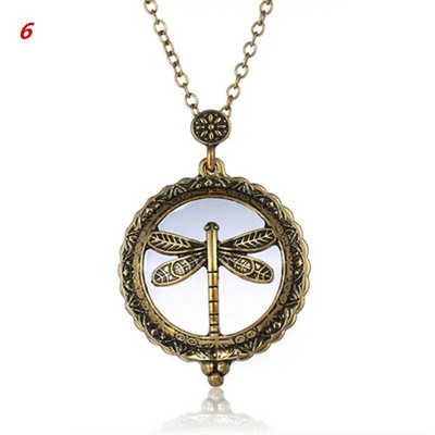 Vintage lanac, povećalo, vruća ogrlica, privjesak, bakini poklon, metalno povećalo, isporuka putem isporuke