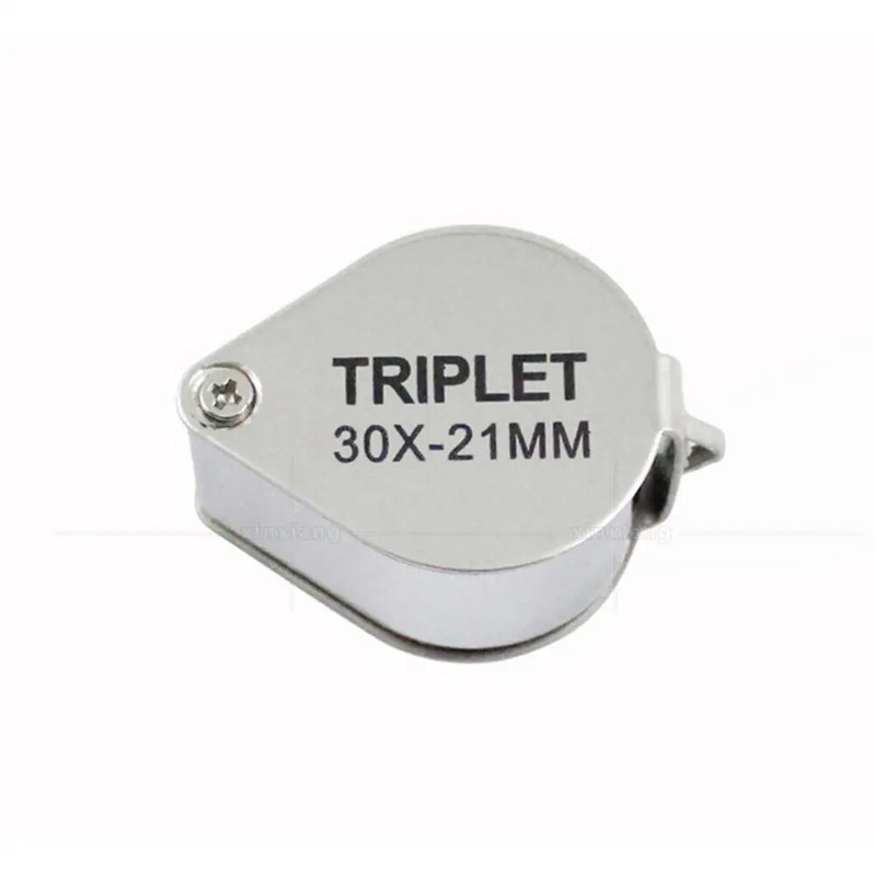 Sulankstomas papuošalų didintuvas, nešiojamasis kišeninis didinamasis stiklas, skirtas antikvariniams deimantams įvertinti 10x / 20x / 30x padidinimas