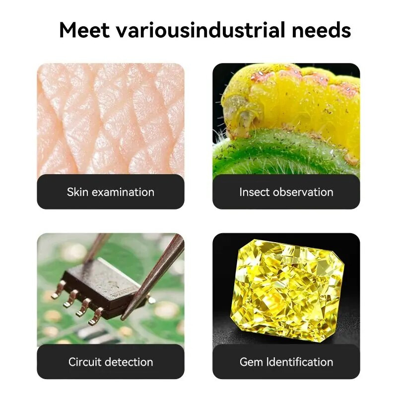 Skaitmeninis mikroskopas nešiojamasis 8LED 1600X didinimo endoskopas, skirtas iPhone Android telefono tikrinimo kameros endoskopui