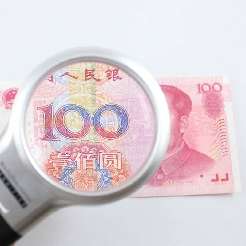 3X sklopiva svjetiljka lupa, povećalo za čitanje, prijenosno ručno osvijetljeno povećalo s 2 LED svjetla za novine