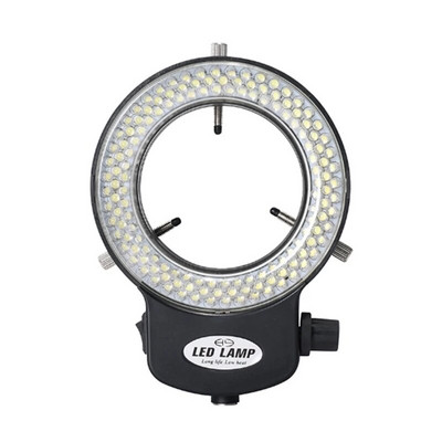 Lumină pentru microscop - Lumină inelă reglabilă cu 144 margele de lampă Sursă de lumină LED Iluminator inel pentru microscop industrial - mufă UE