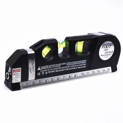 Vertikalni horizontalni laserski libelni trakasti podesivi višenamjenski standardni ravnalo Instrument za mjerenje križnih linija sa stativom