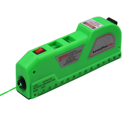 Lazerinio lygio daugiafunkcė 4 viename buitinė lygio matavimo lazerinė liniuotė su besisukančio trikojo vertikaliais horizontalaus lygio įrankiais