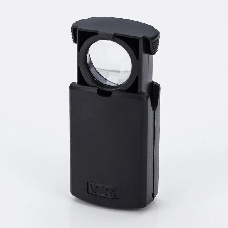 Povećalo za nakit 30X prijenosna mikroskopska povećala, naočale za povlačenje, LED osvjetljeno povećalo, klizna mikroskopska lupa