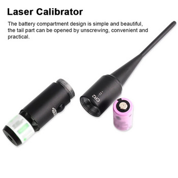 1Pc Mini Red Dot Laser Bore Sighter Calibration Laser Scope Kit For 0,17 - 0,78 Caliber Collimator Calibrator με 12 προσαρμογείς