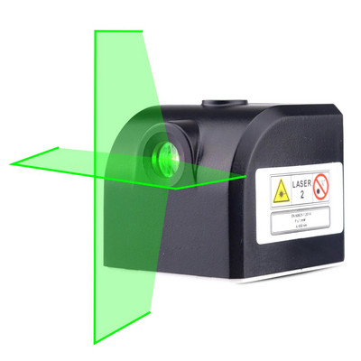 Мини лазерен нивелир Преносим лазерен нивелир 2 линии хоризонтални и вертикални кръстосани линии USB зареждане Супер мощен зелен лазер