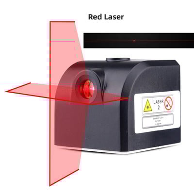 Mini laserska nibela Prijenosni laserski mjerač razine 2 linije vodoravne i okomite križne linije USB punjenje Super moćni zeleni laser