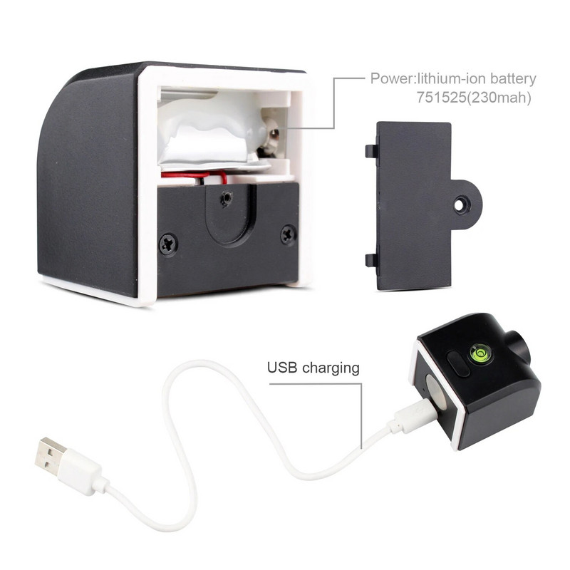 Mini laserska nibela Prijenosni laserski mjerač razine 2 linije vodoravne i okomite križne linije USB punjenje Super moćni zeleni laser