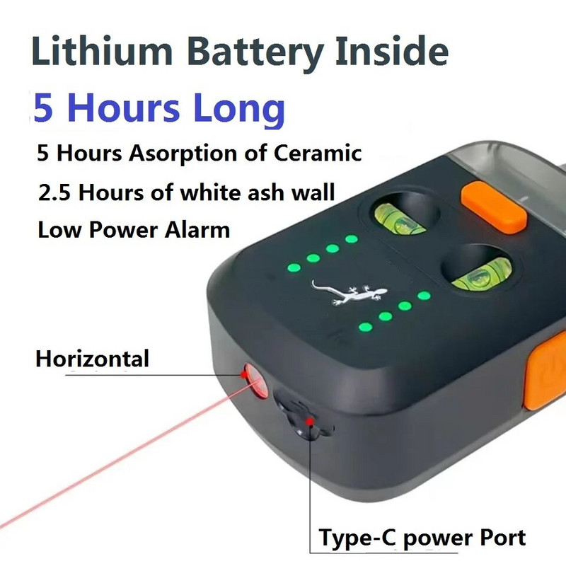 MAYILON M9912 elektriline puurimistolmukoguja lasertasememõõtur IP54 veevastane tolmukoguja, mis sobib puurimiseks