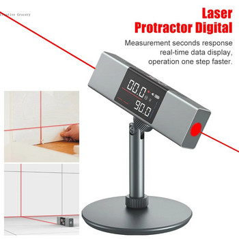 Лазерен транспортир Цифров инклинометър Инструменти за измерване на ъгъл Единичен/двоен лазерен нивелир Линийка с LED екран Лазерен ъгломер