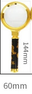 10X povećalo Zlatni zmaj ručka povećalo mini džepni ručni mikroskop čitanje nakit lupa povećala