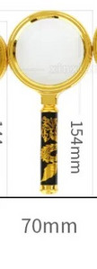 10X povećalo Zlatni zmaj ručka povećalo mini džepni ručni mikroskop čitanje nakit lupa povećala