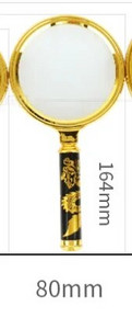 10X povećalo Zlatni zmaj ručka povećalo mini džepni ručni mikroskop čitanje nakit lupa povećala