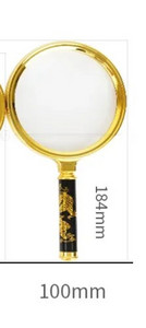 10X povećalo Zlatni zmaj ručka povećalo mini džepni ručni mikroskop čitanje nakit lupa povećala