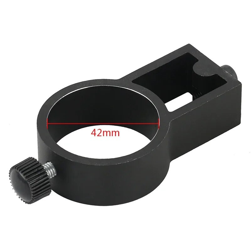 42 mm 50 mm monokulinio objektyvo atraminio žiedo fokusavimo laikiklio adapterio laikiklis, skirtas skaitmeniniam HDMI USB Vdieo mikroskopo fotoaparato stovui