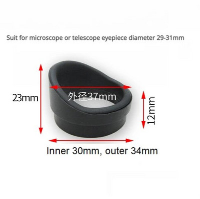 vidiniai 28-33 mm guminiai akių kaušeliai Mikroskopo okuliaro dangteliai okuliaro dangtelio apsaugai mikroskopams Teleskopo apsauga Akių skydelis