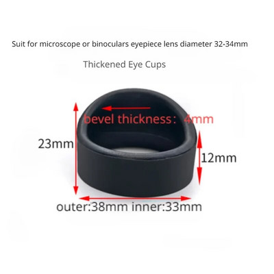vidiniai 28-33 mm guminiai akių kaušeliai Mikroskopo okuliaro dangteliai okuliaro dangtelio apsaugai mikroskopams Teleskopo apsauga Akių skydelis