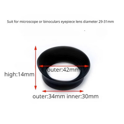 vidiniai 28-33 mm guminiai akių kaušeliai Mikroskopo okuliaro dangteliai okuliaro dangtelio apsaugai mikroskopams Teleskopo apsauga Akių skydelis