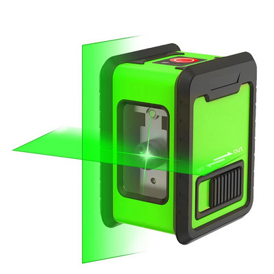 2 rida lasertase isetasanduvad rohelised kiired laserhorisontaalne vertikaalne ristjoon