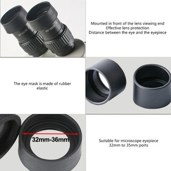 32mm-36mm-Διάμετρος. Ελαστικός προσοφθάλμιος Eye Shield Guards Κιάλια Μικροσκόπιο Eye Cups