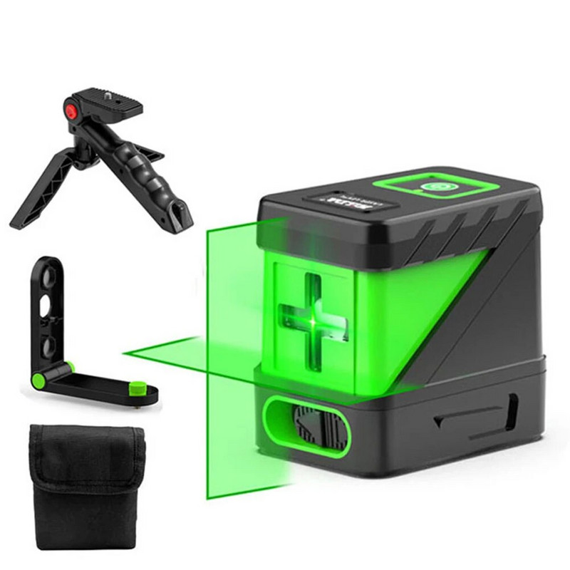 2 eilučių lazerinis nivelyras Žalieji spinduliai Lazerinis nivelyras Savaime išsilyginantis lazeriniai įrankiai Horizontali ir vertikali skersinė linija optiniams instrumentams