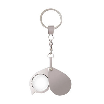 1/2бр. 15X мини лупа ключодържател лупа преносим сгъваем ключодържател здрава стъклена лупа джобен инструмент консумативи за празнични подаръци