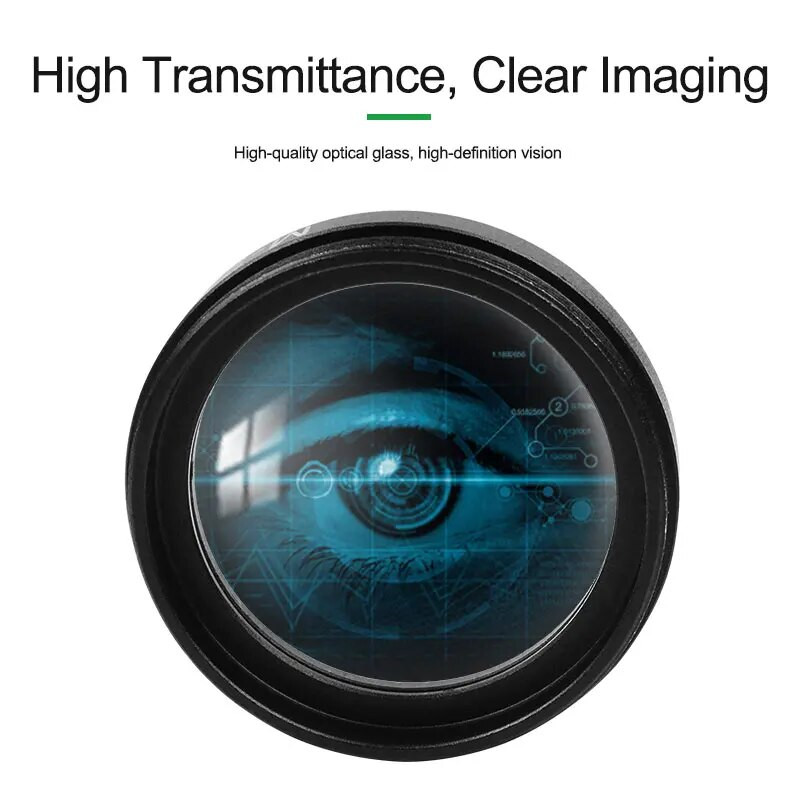 RELIFE M-25 mikroskopo dulkėms atsparus lęšis, skirtas remontuoti nuo dūmų ir apsauginis lęšis Dulkėms atsparus Iens Alyvai atsparus Iens stiklo lęšis