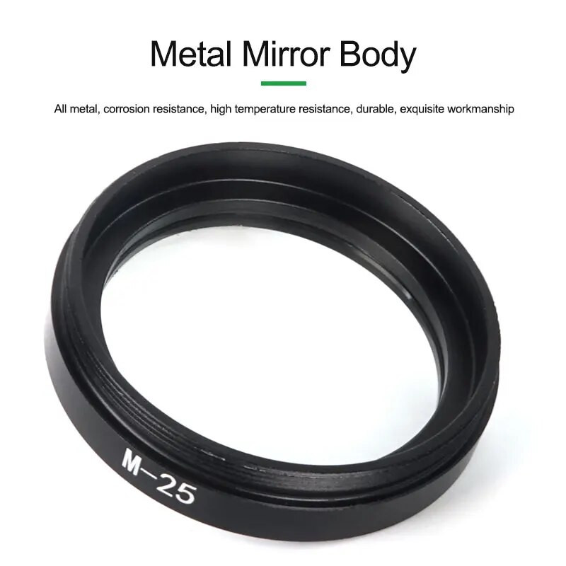 RELIFE M-25 mikroskopo dulkėms atsparus lęšis, skirtas remontuoti nuo dūmų ir apsauginis lęšis Dulkėms atsparus Iens Alyvai atsparus Iens stiklo lęšis