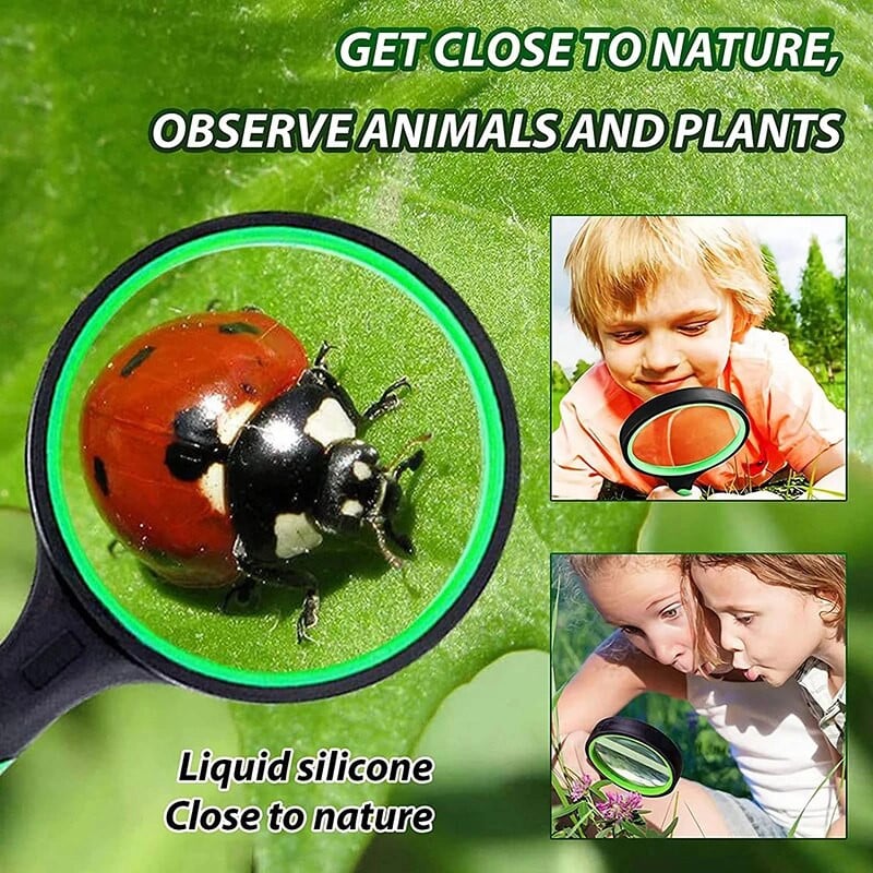 10X käeshoitav luup luup 50/65/75 mm suur suurendusklaas raamatute jaoks ajalehtede ehteid luup