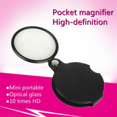 10X minitaskuga kokkupandav luup Kvaliteetne klaasobjektiiv Kaasaskantav ehete luup Vanamees HD-prillide luup