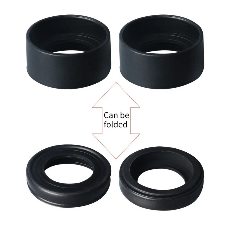2 vnt/komplektas 34mm skersmens Guminis okuliaras Akių kaušeliai Akių skydeliai Apsauga Stereo mikroskopui Žiūronai Teleskopai Okuliaras