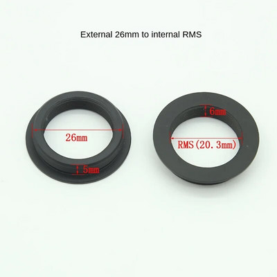 Mikroskopo priedai Mikroskopo objektyvo objektyvo adapterio žiedas M26 M27 M39 M42 RMS skirtas Leica Zeiss Mitutoyo