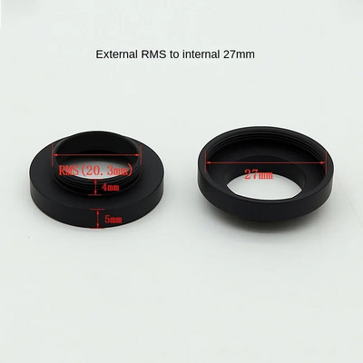 Mikroskopo priedai Mikroskopo objektyvo objektyvo adapterio žiedas M26 M27 M39 M42 RMS skirtas Leica Zeiss Mitutoyo