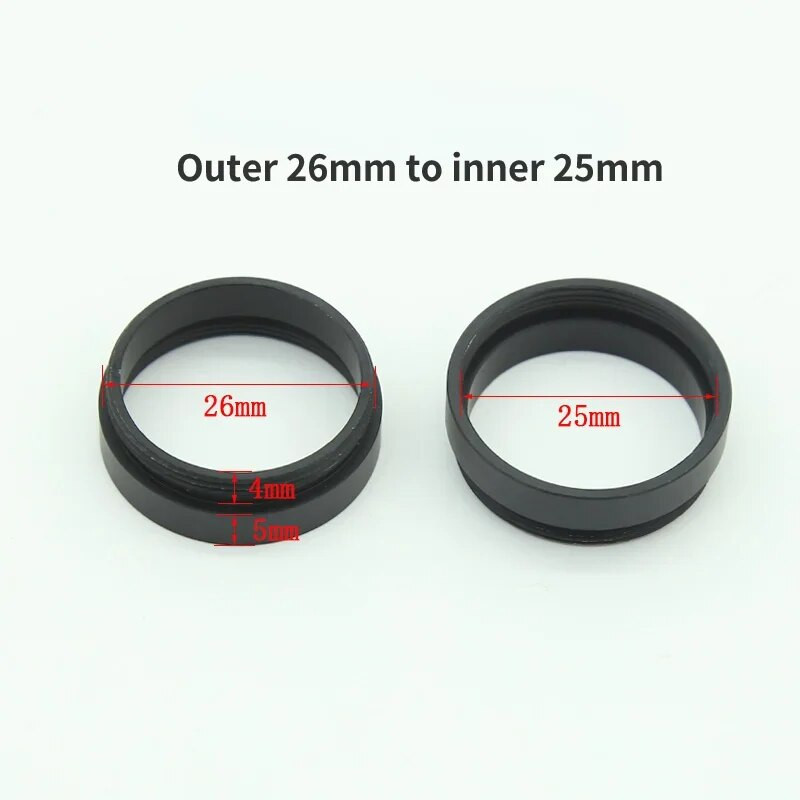 Mikroskopo priedai Mikroskopo objektyvo objektyvo adapterio žiedas M26 M27 M39 M42 RMS skirtas Leica Zeiss Mitutoyo