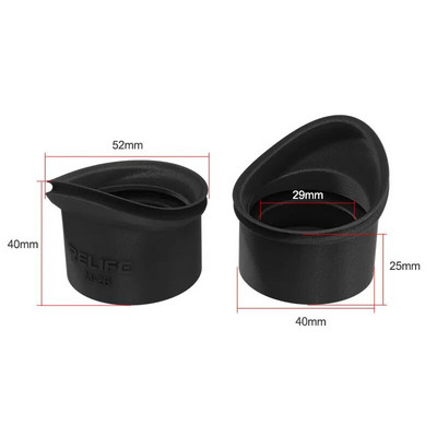 RELIFE M-26 3D kaitseprillid kummist okulaari kattekaitsed binokulaarsele bioloogilisele stereomikroskoobile teleskoobile monokulaarsele binoklile