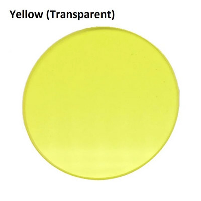 1 tk optilise filtri läbimõõt 32 mm läbipaistev roheline sinine kollane mattvalge kollane optiline klaas bioloogilise mikroskoobi jaoks