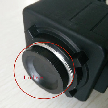 Капачки на корпуса на C монтиране Капачка на корпуса на камерата за видеонаблюдение Капак на обектива Прахозащитен капак Метална пластмаса По избор 2 БР.