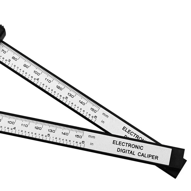 2023 NAUJAS 1 vnt 150 mm elektroninis skaitmeninis apkabos anglies pluošto ciferblatas Vernier apkabos matuoklio mikrometro matavimo įrankis skaitmeninė liniuotė