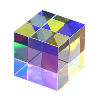 RGB dispersijas prizmas kristāla materiāls Dichroic X-Cube Physics Gift Combiner Stikla prizma Mājas dekors zinātniskam eksperimentam
