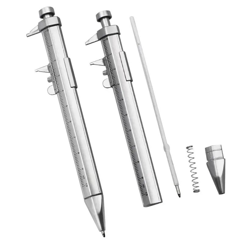 Multifunktsionaalne geel-tindipliiats Vernier Caliper rull-kuulipliiats, kirjatarbed, 0,5 mm