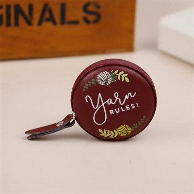 Bandă de măsurare din piele Rubră de măsurare returnabilă nou-nouță Mini bandă de măsurare roșie Durabilă Commonwealth Diy îmbrăcăminte pentru cusut