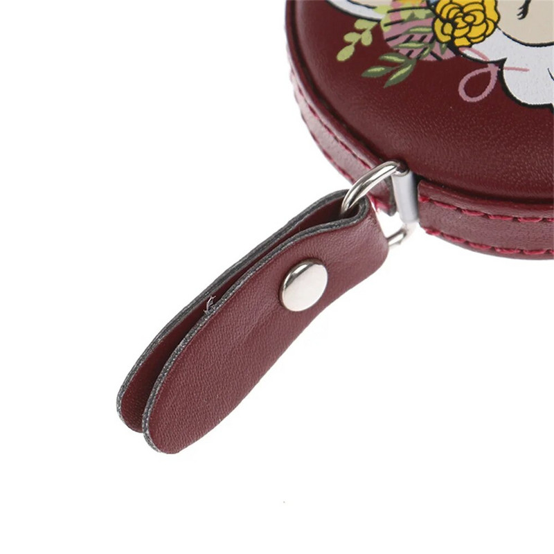 Bandă de măsurare din piele Rubră de măsurare returnabilă nou-nouță Mini bandă de măsurare roșie Durabilă Commonwealth Diy îmbrăcăminte pentru cusut