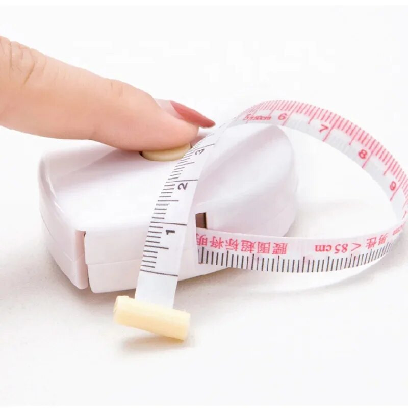 Mérőszalag BMI testtömeg-index Nyomógombos visszahúzható reteszelő szalag 150 cm számológép Diéta Egyszerűen Egyedül Mér eszközök
