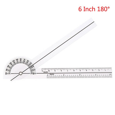 6/8 colių goniometro taisyklė Medicininė sąnarių liniuotė Kalibruota ortopedijos kampo taisyklė, skirta fizioterapeutams išmatuoti sąnarių kampus