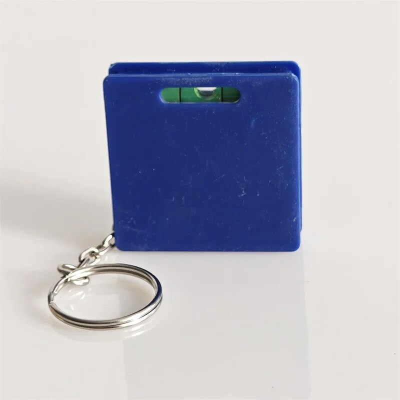 Mini višenamjenski privjesak za ključeve od 1 m, kvadratna čelična mjerna traka s gradijenterom, mini mjerno ravnalo