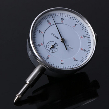 Μετρητής ένδειξης καντράν 0-10mm Meter Precise 0,01 Resolution Concentricity Test Silver Precision Tool Size 5,5*2,2*4cm