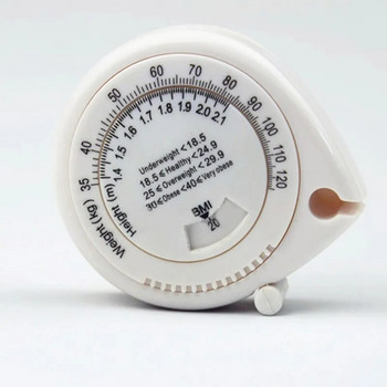 150 см рулетка ИТМ Индекс на телесна маса Талия Измерване на бедрата Прибираща се линийка Калкулатор за измерване на ролетки Инструменти