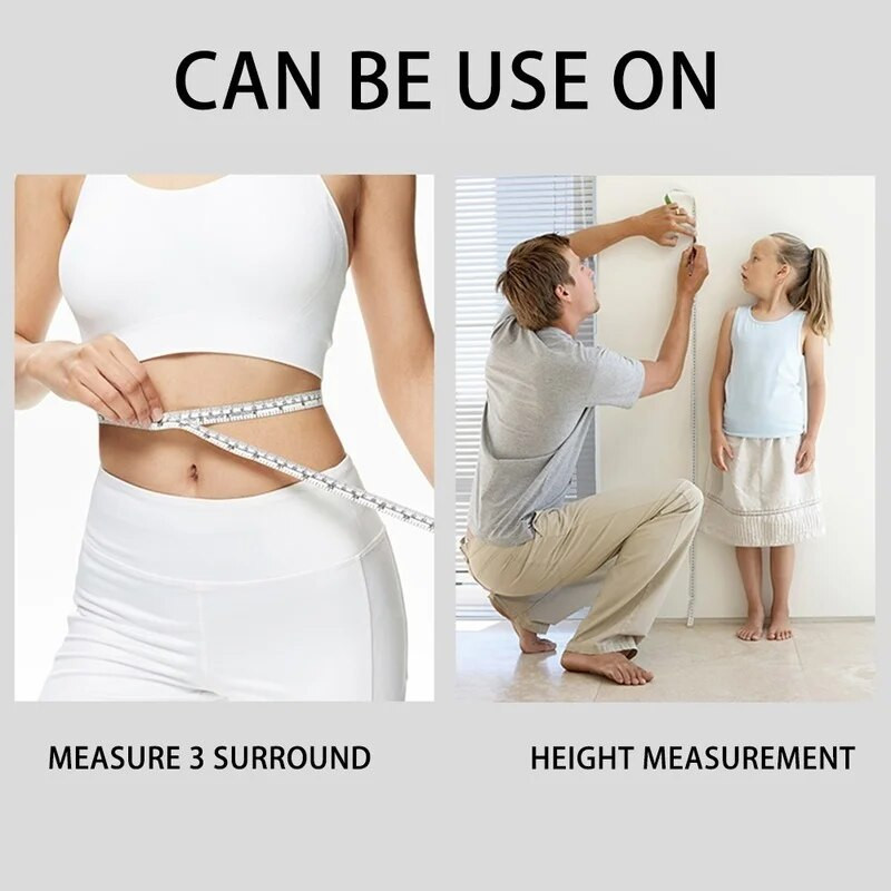 1,5 m-es puha mérőszalag Dupla méretarányú testvarró rugalmas vonalzó fogyáshoz Orvosi testmérő varró szabó kézműves eszköz