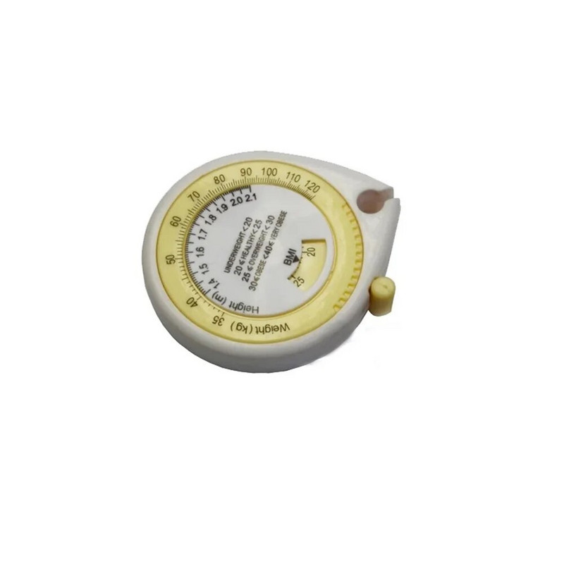 Parem tervis algab täpsetest mõõtmistest KMI kalkulaator, 150 cm mõõdulint koos tagasitõmbamis- ja lukustusfunktsiooniga