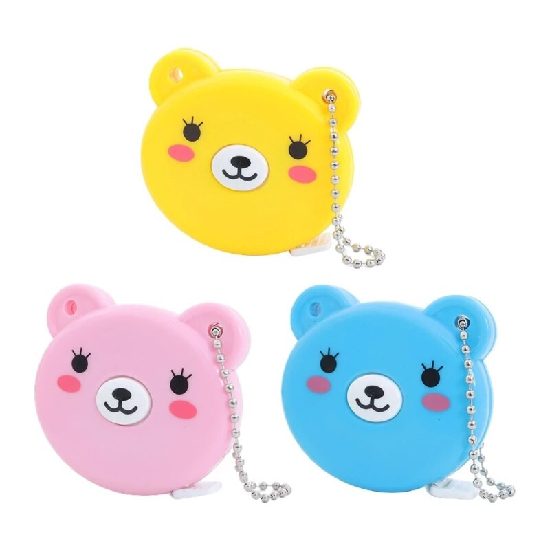 Μεζούρα μαλακής ταινίας αναδιπλούμενη μέτρηση για ράψιμο υφασμάτων σώματος Tailor ύφασμα πλεξίματος χειροτεχνίας Ταινία διπλής όψης (60 ιντσών) M4YD